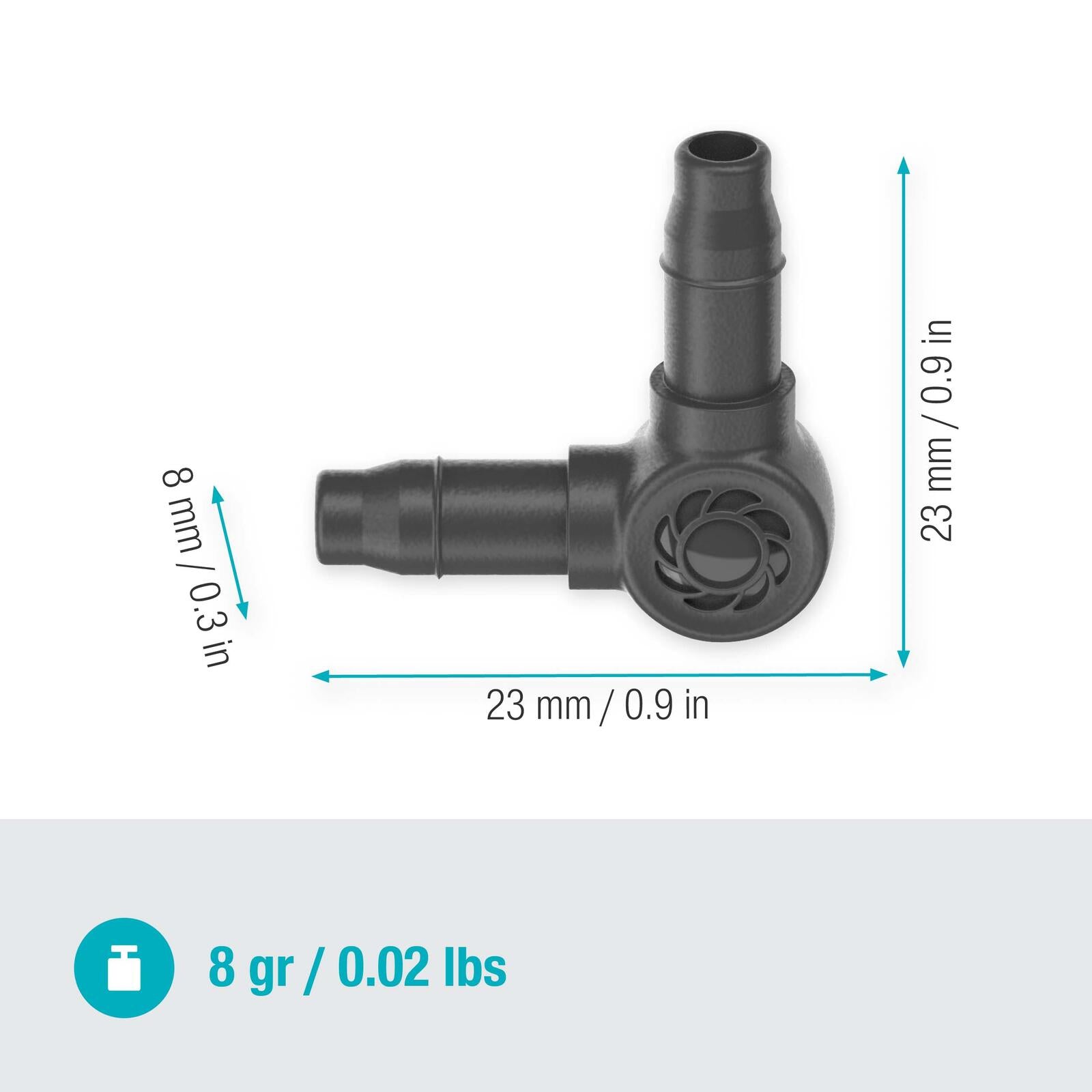 GARDENA Rohrhalter Micro-Drip-System L-Stück 4,6mm