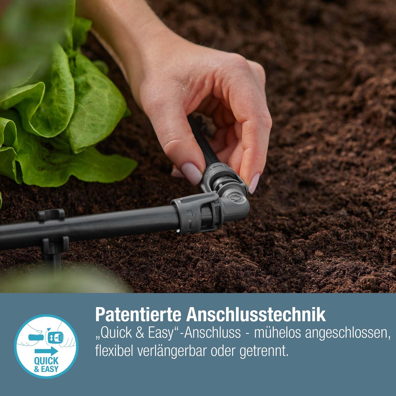 GARDENA Rohrhalter Micro-Drip-System L-Stück 13mm