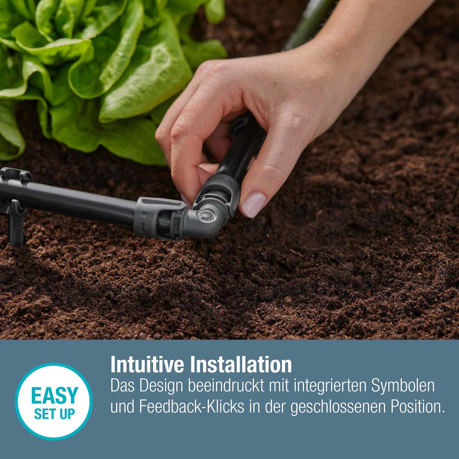 GARDENA Rohrhalter Micro-Drip-System L-Stück 13mm