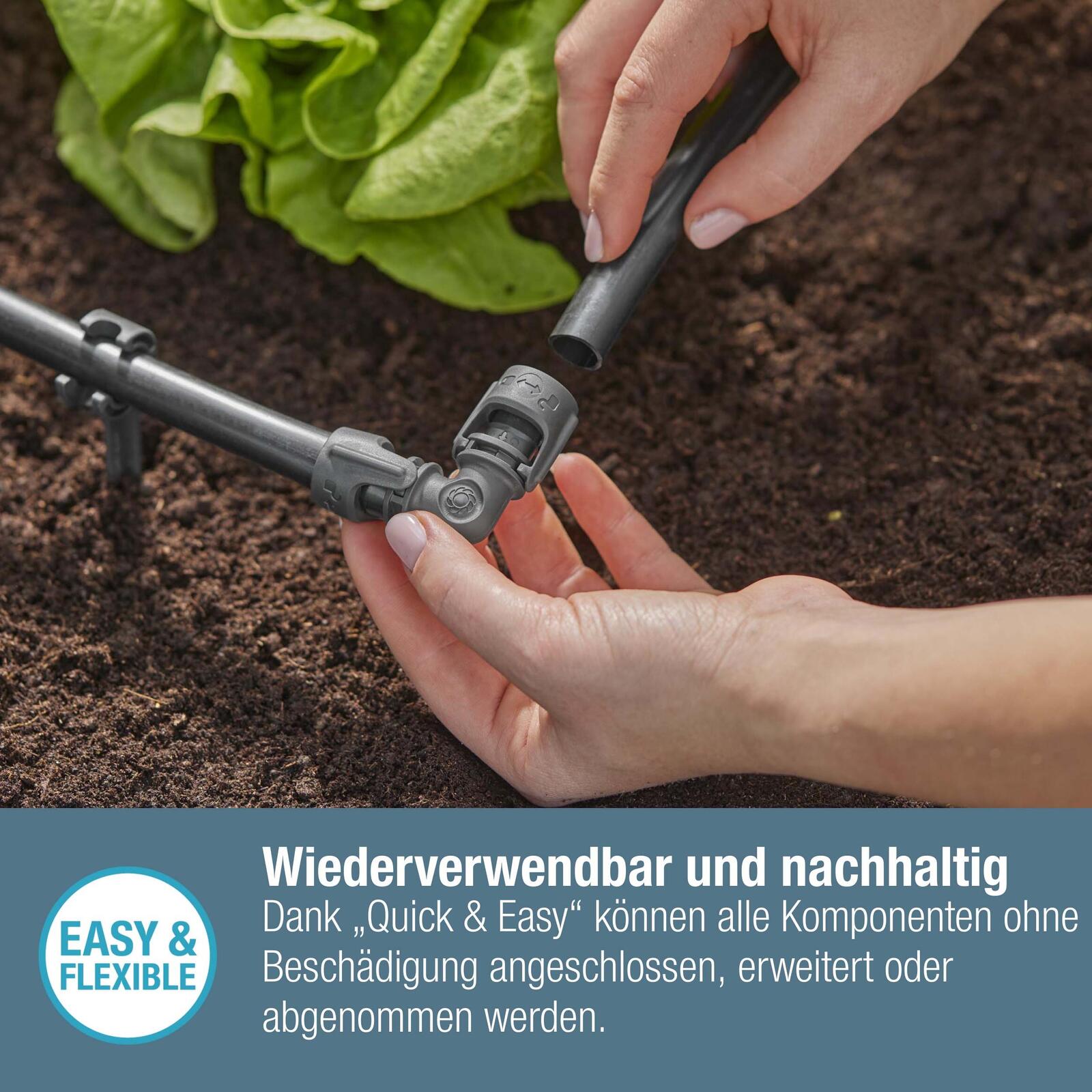 GARDENA Rohrhalter Micro-Drip-System L-Stück 13mm