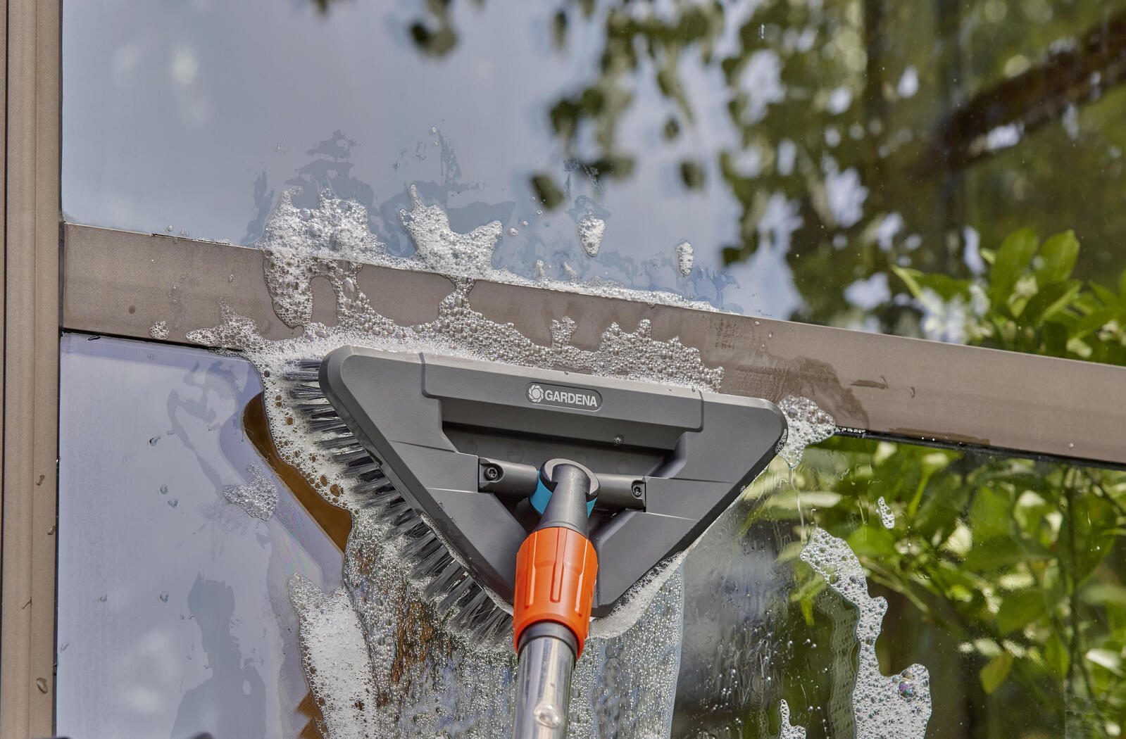 GARDENA Waschbürste für Gartenschlauch Cleansystem soft flex