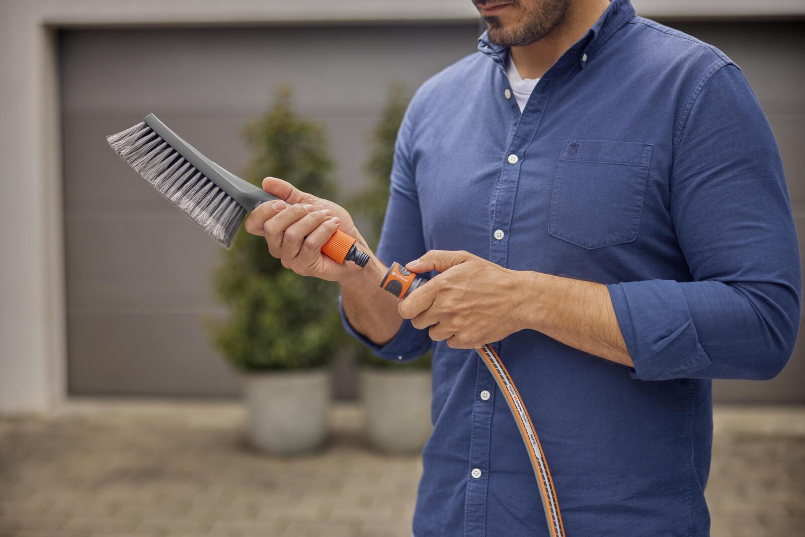 GARDENA Waschbürste für Gartenschlauch Cleansystem S soft