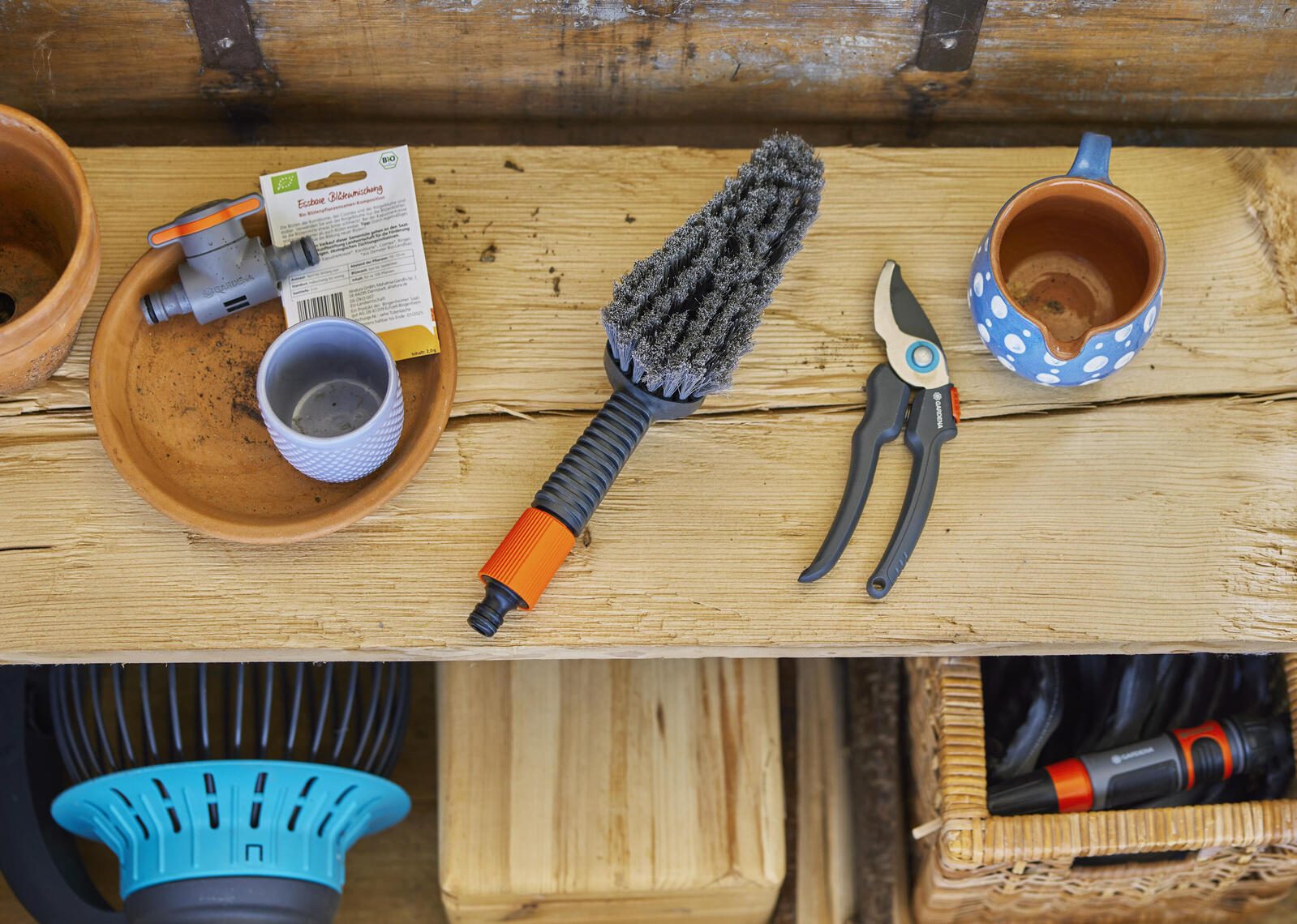 GARDENA Waschbürste für Gartenschlauch Cleansystem S soft