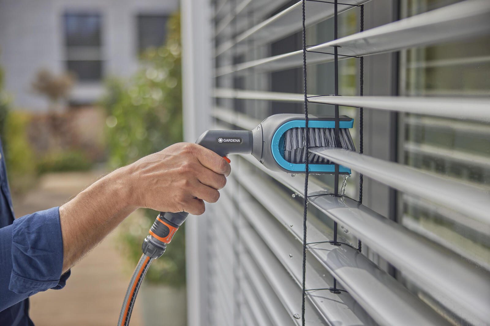 GARDENA Waschbürste für Gartenschlauch Cleansystem Jalousienbürste