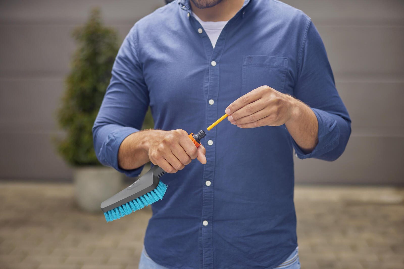 GARDENA Waschbürste für Gartenschlauch Cleansystem S hard