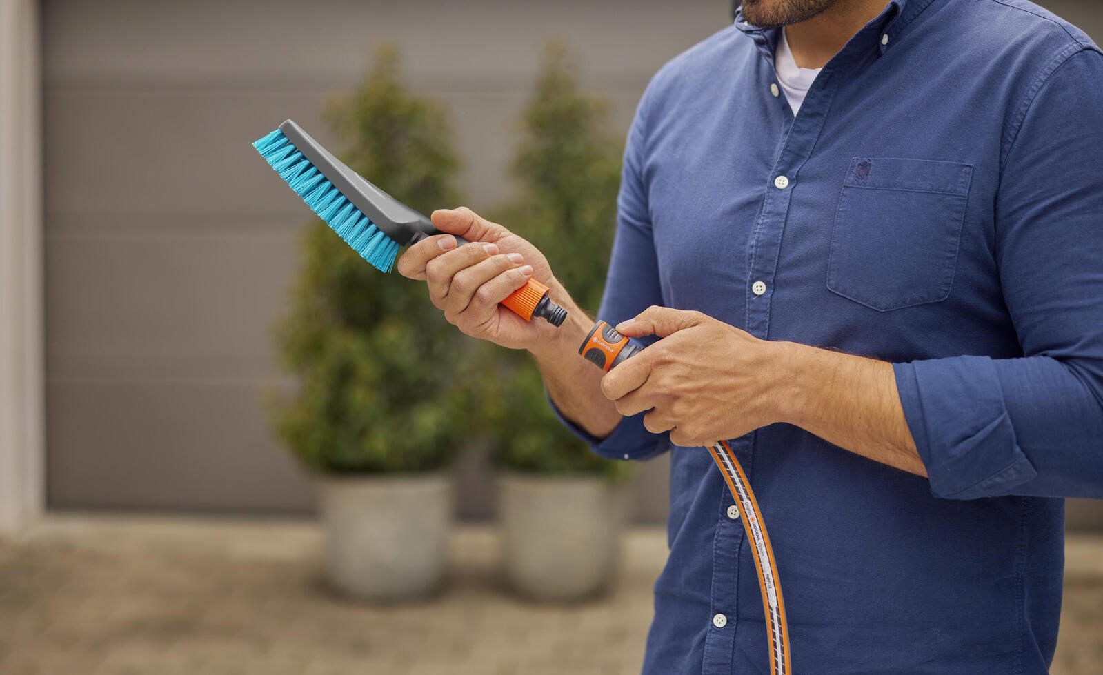 GARDENA Waschbürste für Gartenschlauch Cleansystem S hard