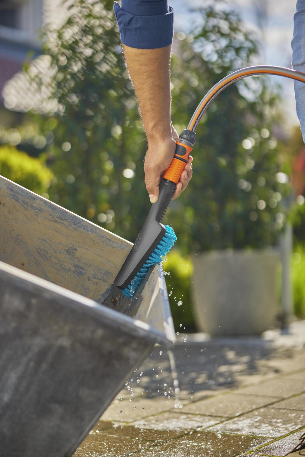 GARDENA Waschbürste für Gartenschlauch Cleansystem S hard