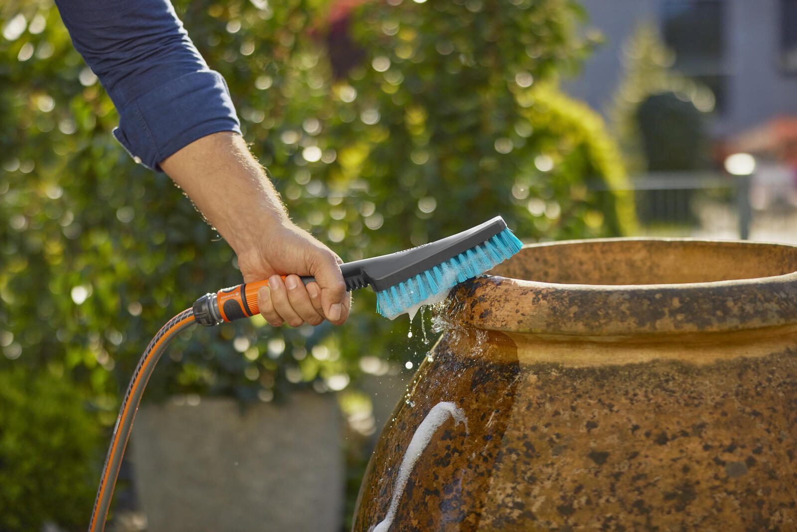 GARDENA Waschbürste für Gartenschlauch Cleansystem S hard