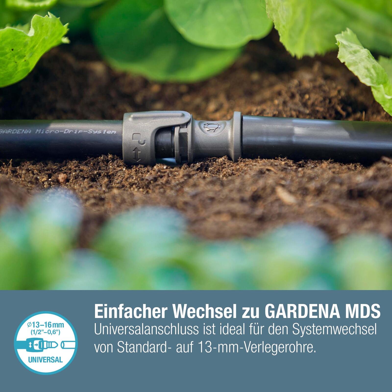 GARDENA Tropfschlauchverbinder Micro-Drip-System Universalverbinder 13 mm (1/2')