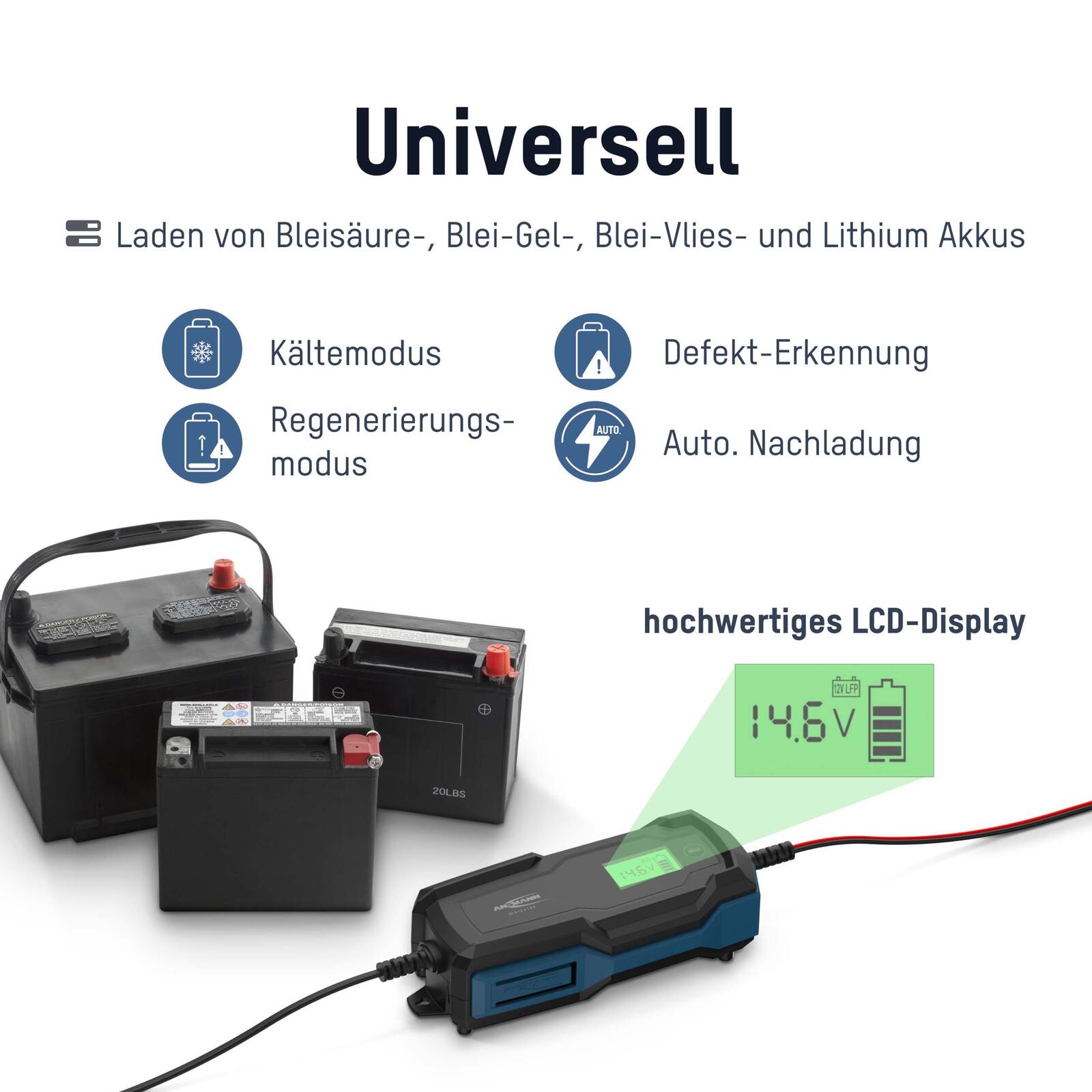 ANSMANN Autobatterie-Ladegerät BC 6-12V, 6A