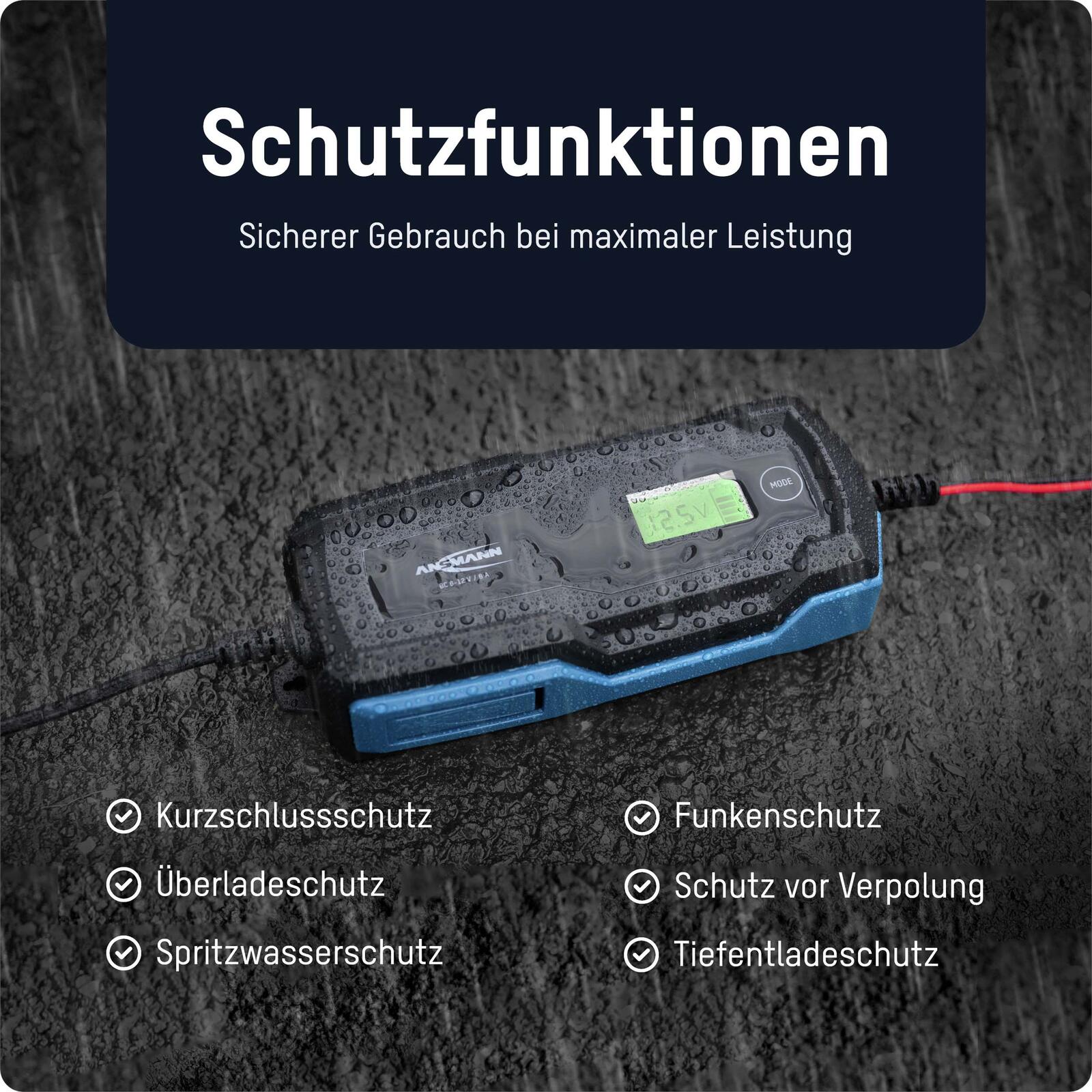 ANSMANN Autobatterie-Ladegerät BC 6-12V, 6A