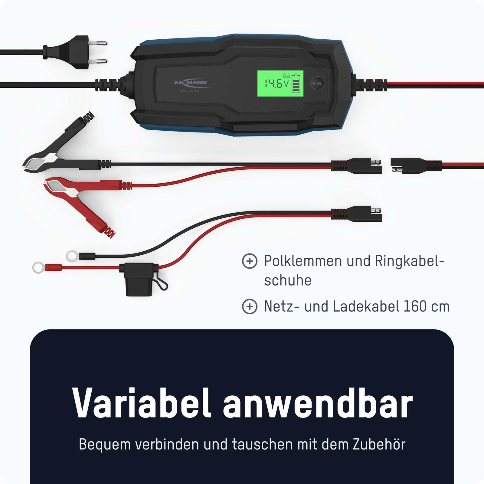 ANSMANN Autobatterie-Ladegerät BC 6-12V, 6A