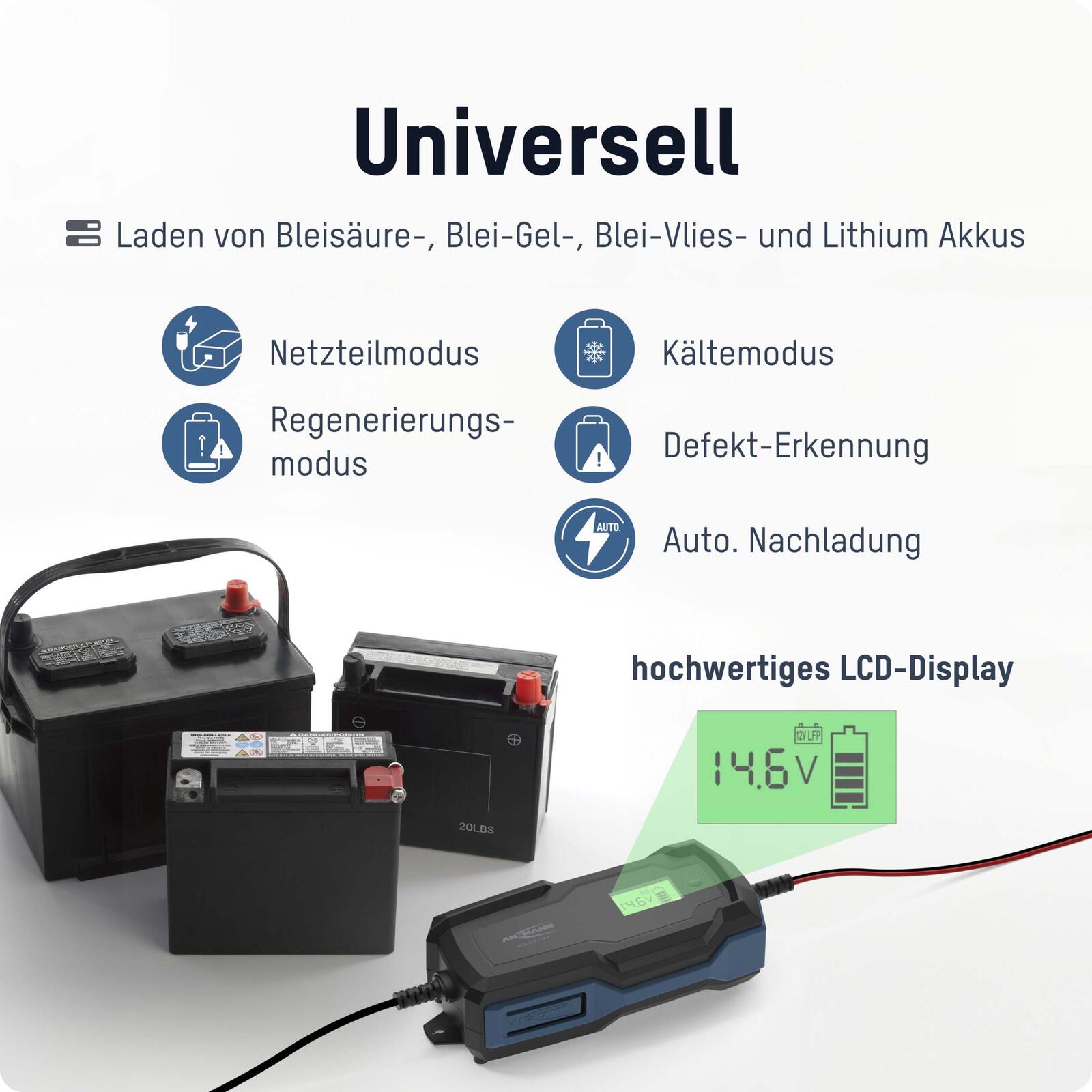 ANSMANN Autobatterie-Ladegerät BC 6-12V, 10A