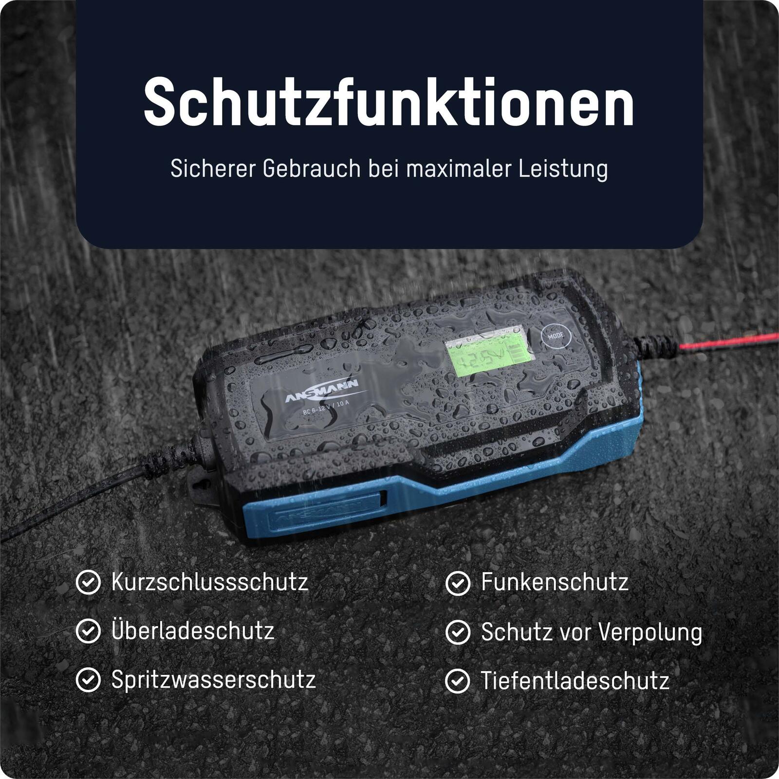 ANSMANN Autobatterie-Ladegerät BC 6-12V, 10A