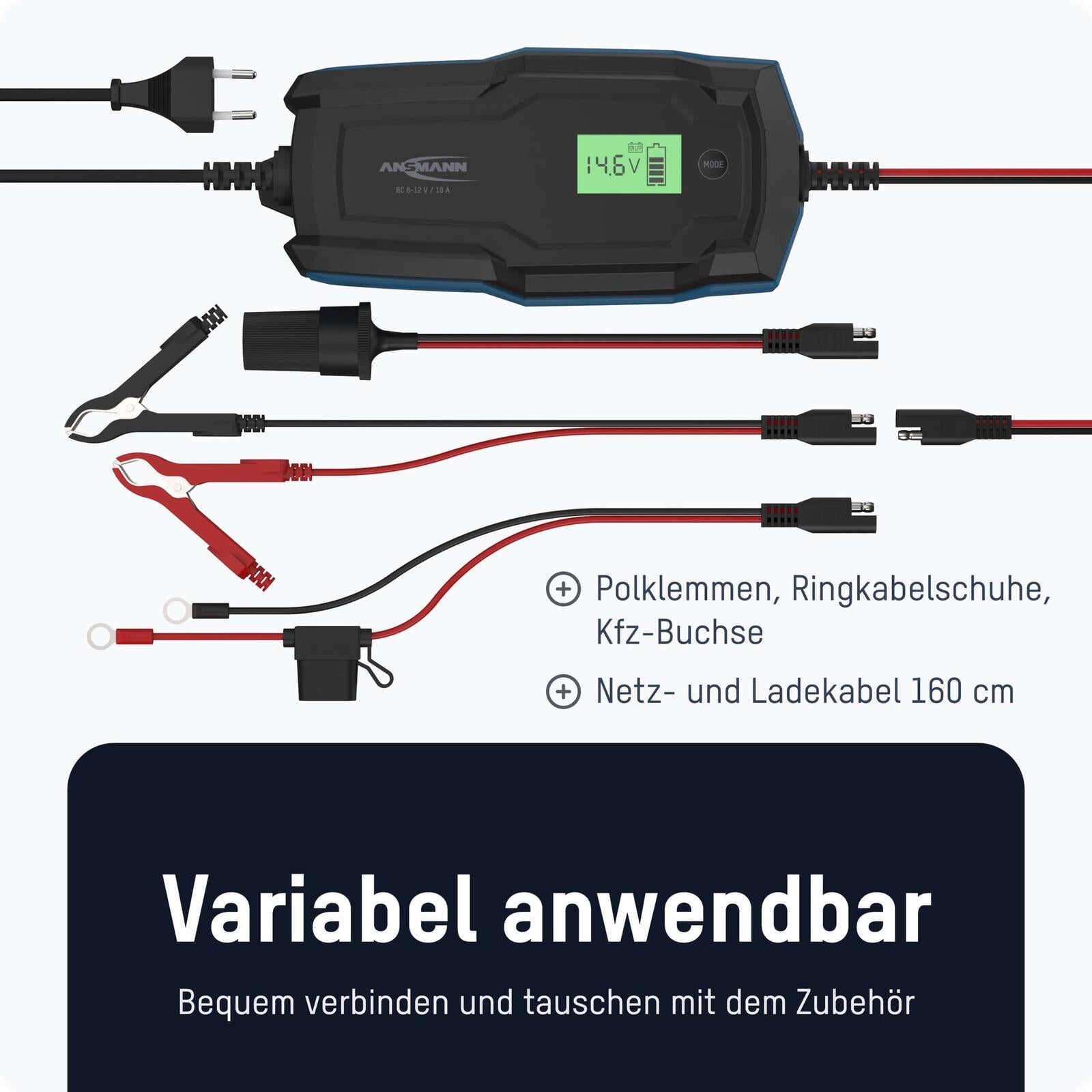 ANSMANN Autobatterie-Ladegerät BC 6-12V, 10A