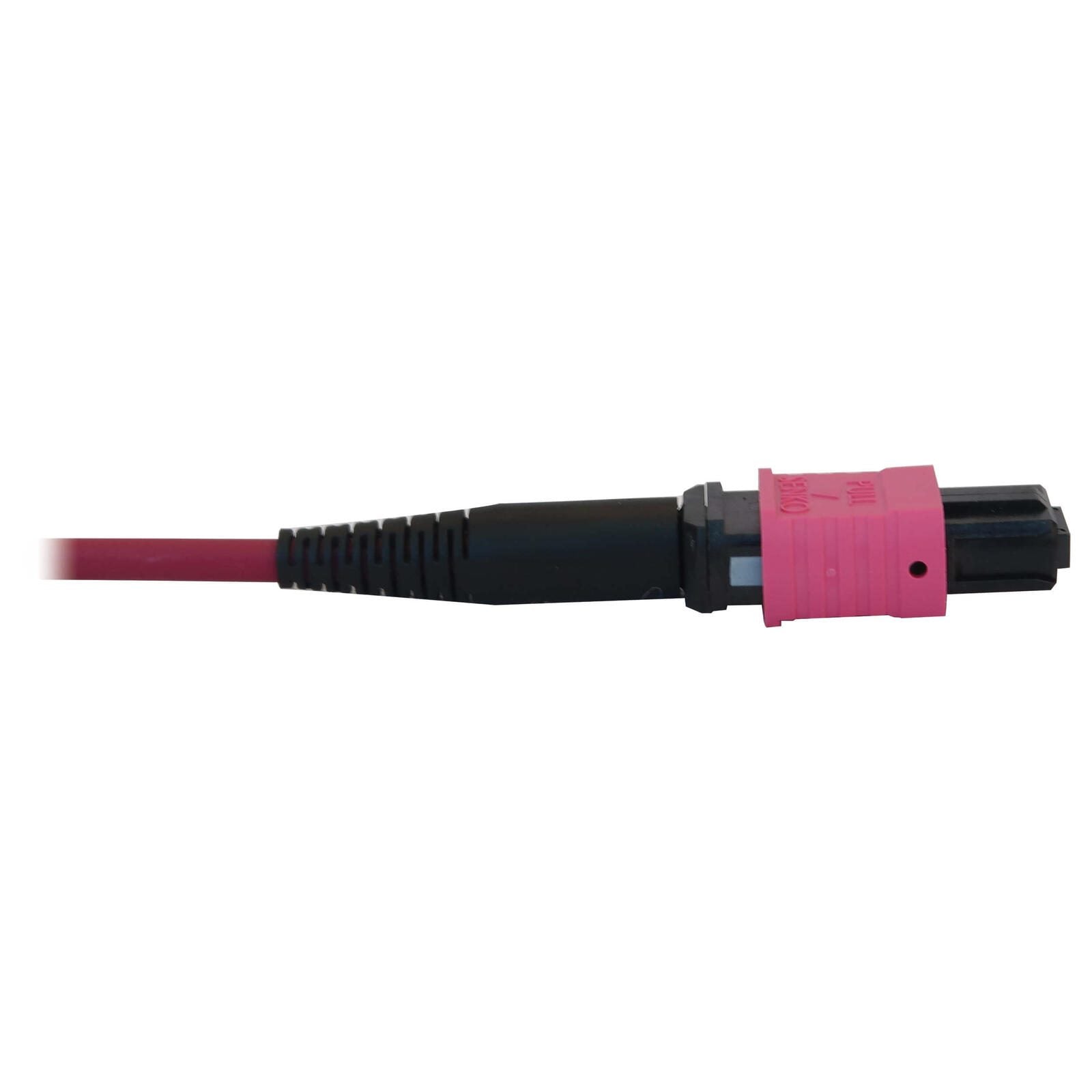 Eaton Tripp Lite Series 40/100G Multimode 50/125 OM4 Fiber Optic Kabel (12F MTP/MPO-PC zu 4x Duplex LC/PC F/M), 3 m