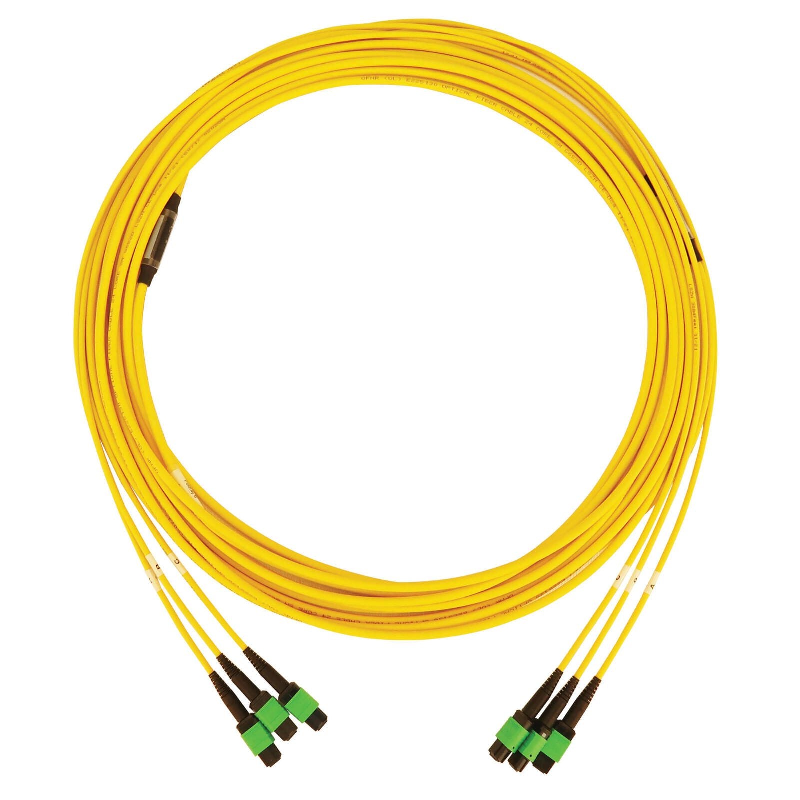 Eaton Tripp Lite Series 40/100G Singlemode 9/125 OS2 Fiber Optic Kabel (3x8F MTP/MPO-APC F/F), 23 m