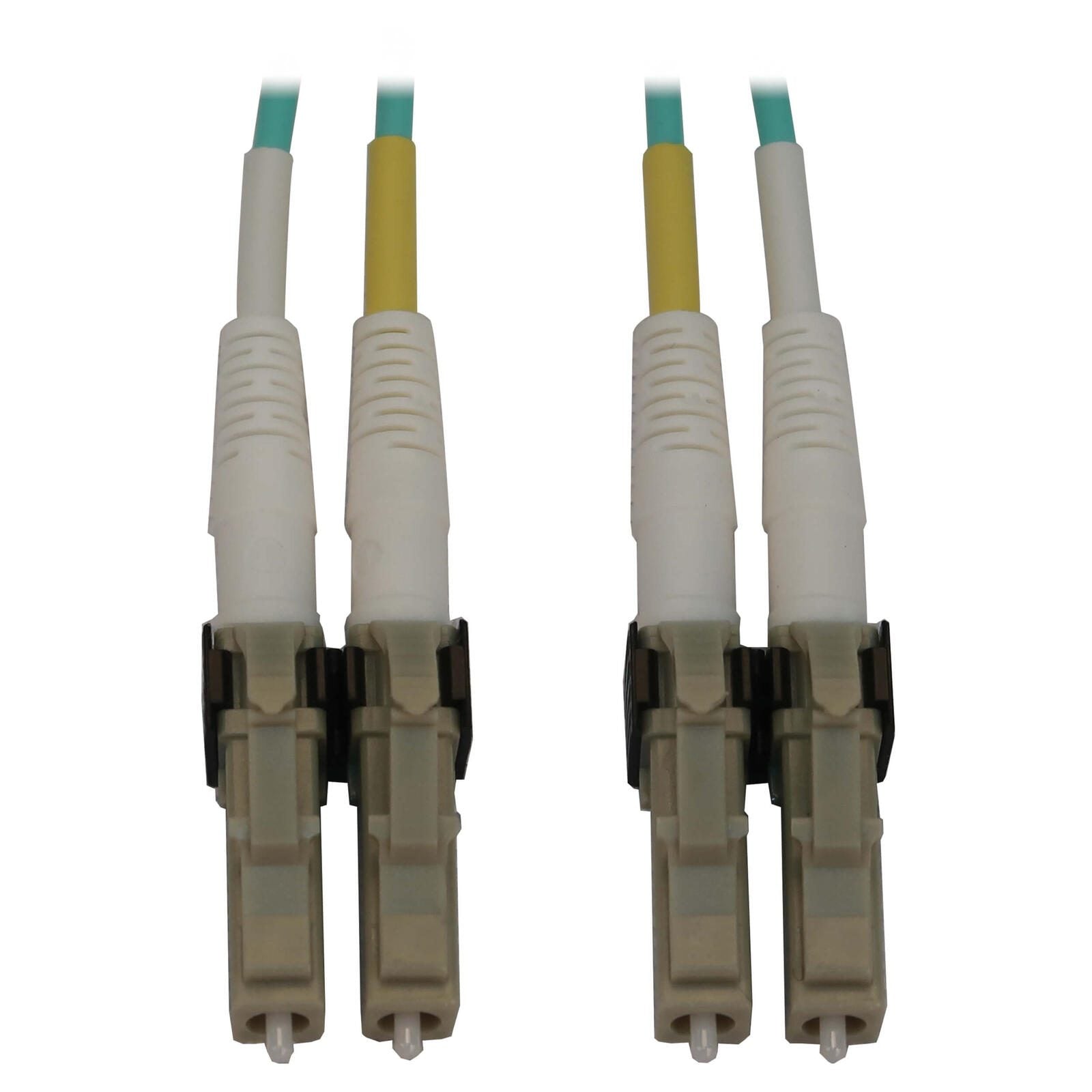 Eaton Tripp Lite Series 400G Multimode 50/125 OM3 Switchable Fiber Optic Kabel (Duplex LC-PC Stecker/Stecker), 1 m