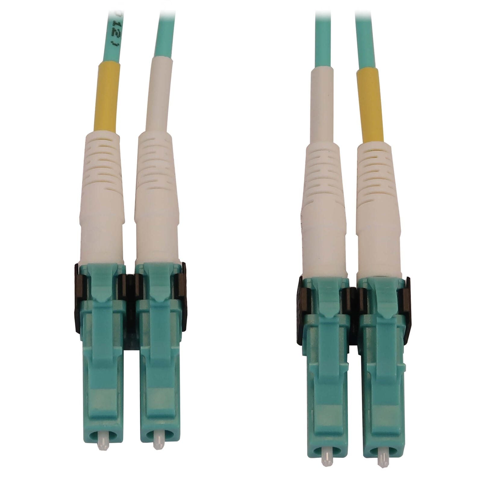 Eaton Tripp Lite Series 400G Multimode 50/125 OM4 Switchable Fiber Optic Kabel (Duplex LC-PC Stecker/Stecker), 2 m