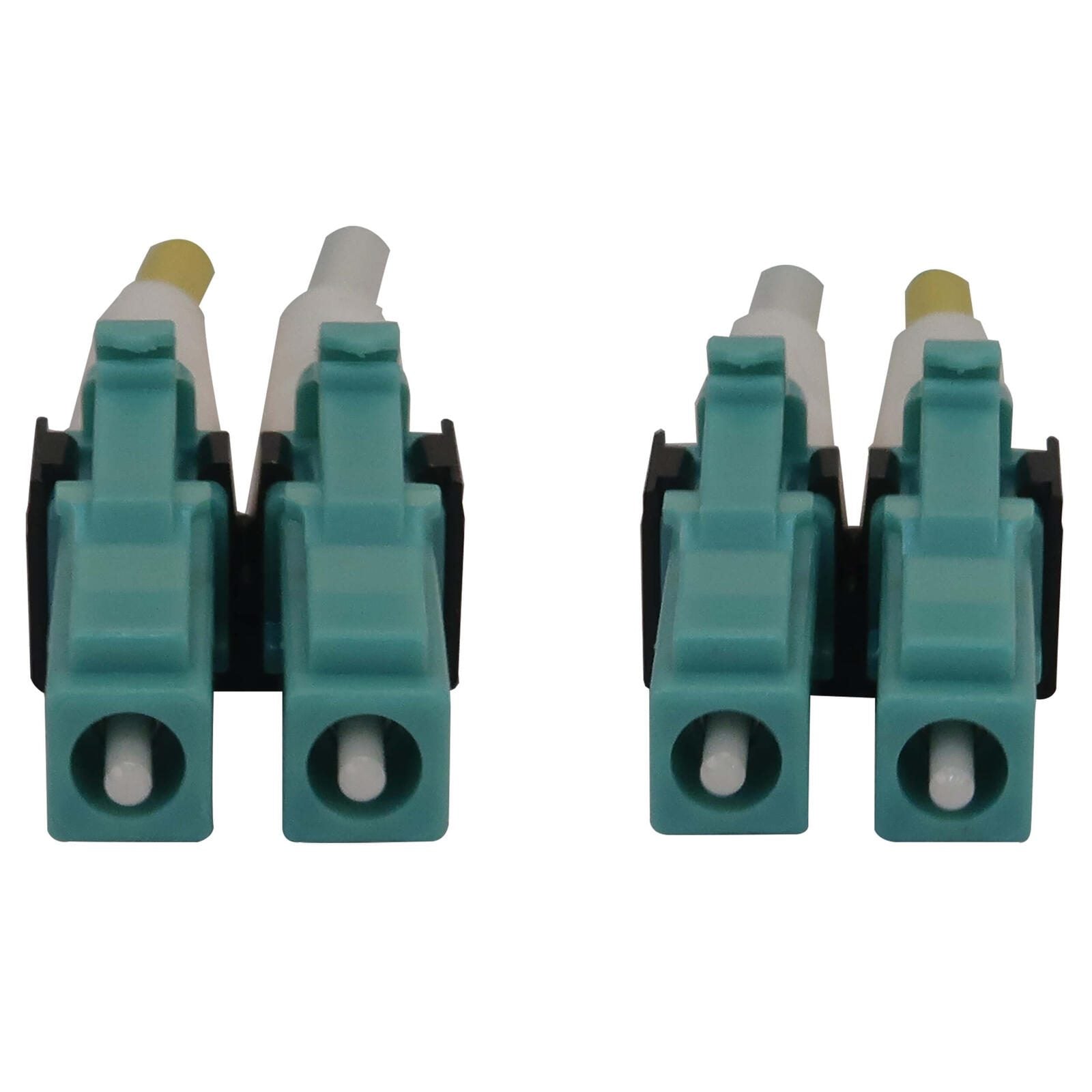 Eaton Tripp Lite Series 400G Multimode 50/125 OM4 Switchable Fiber Optic Kabel (Duplex LC-PC Stecker/Stecker), 1 m