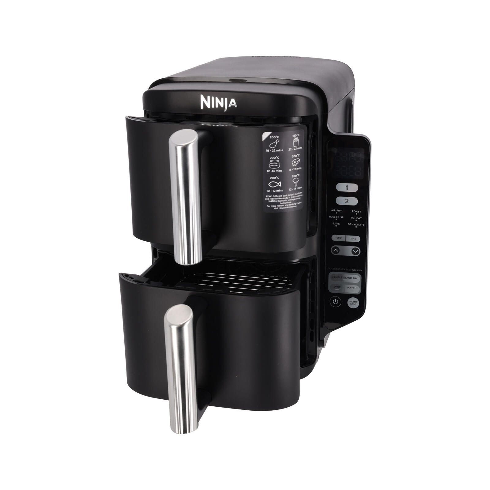 B-WARE Ninja Double Stack 2-Ebenen Heißluftfritteuse 7,6 L - SL300EU