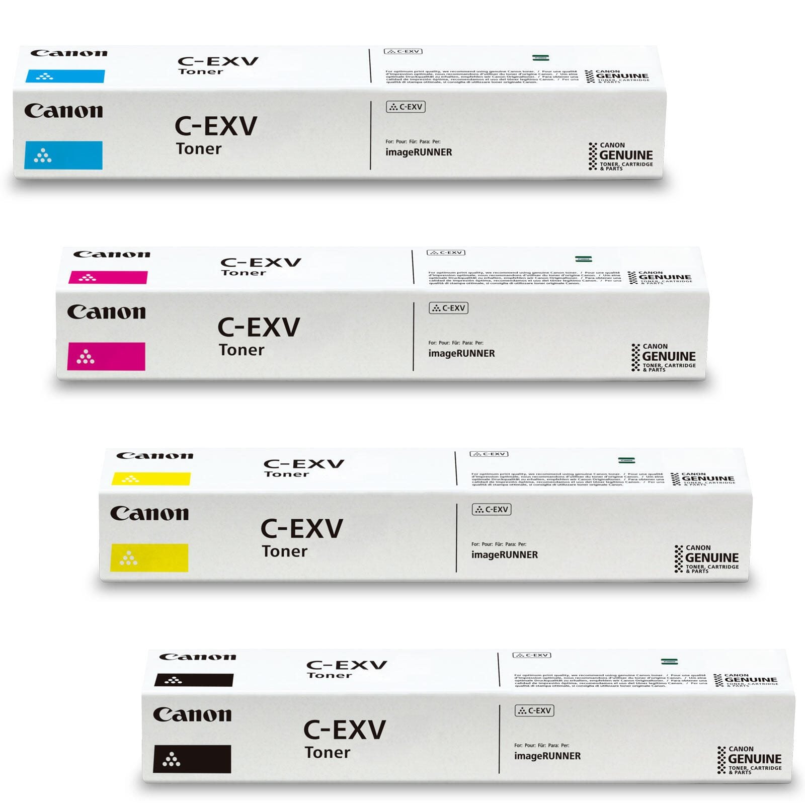 Canon Original C-EXV65 Toner - 4er Multipack cyan, magenta, gelb, schwarz