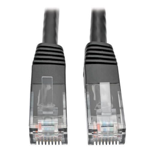 Eaton Tripp Lite Series Cat6 Gigabit Molded (UTP) Ethernet Kabel (RJ45 Stecker/Stecker), Schwarz, 7 ft. (2.13 m)