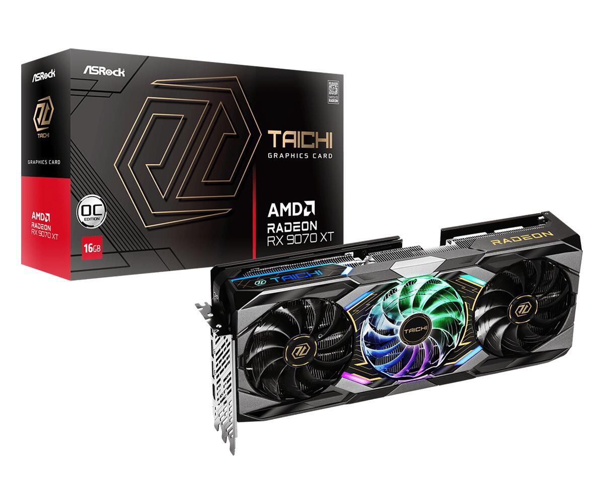 ASRock Grafikkarte AMD Radeon RX 9070 XT Taichi OC 16GB GDDR6