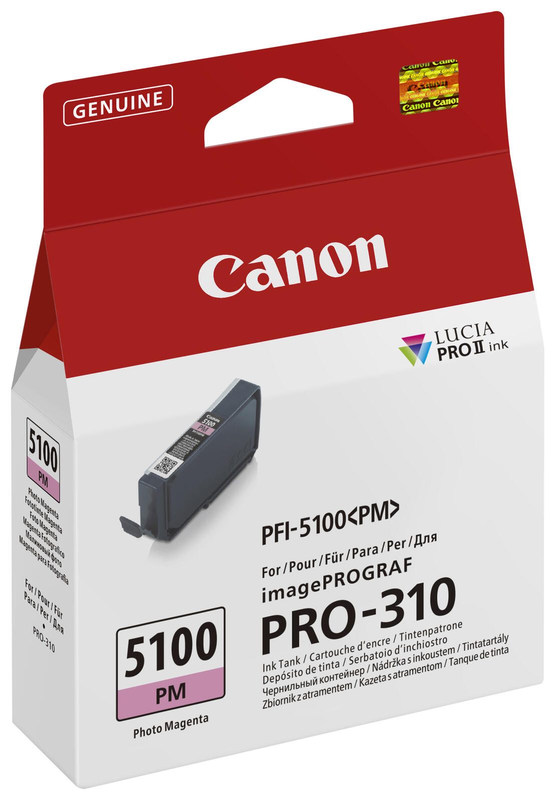 Canon Original PFI-5100 PM Druckerpatrone - Foto magenta 6957C001