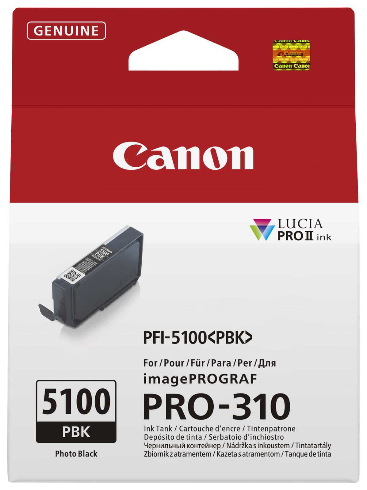 Canon Original PFI-5100 PBK Druckerpatrone - Foto schwarz 6952C001