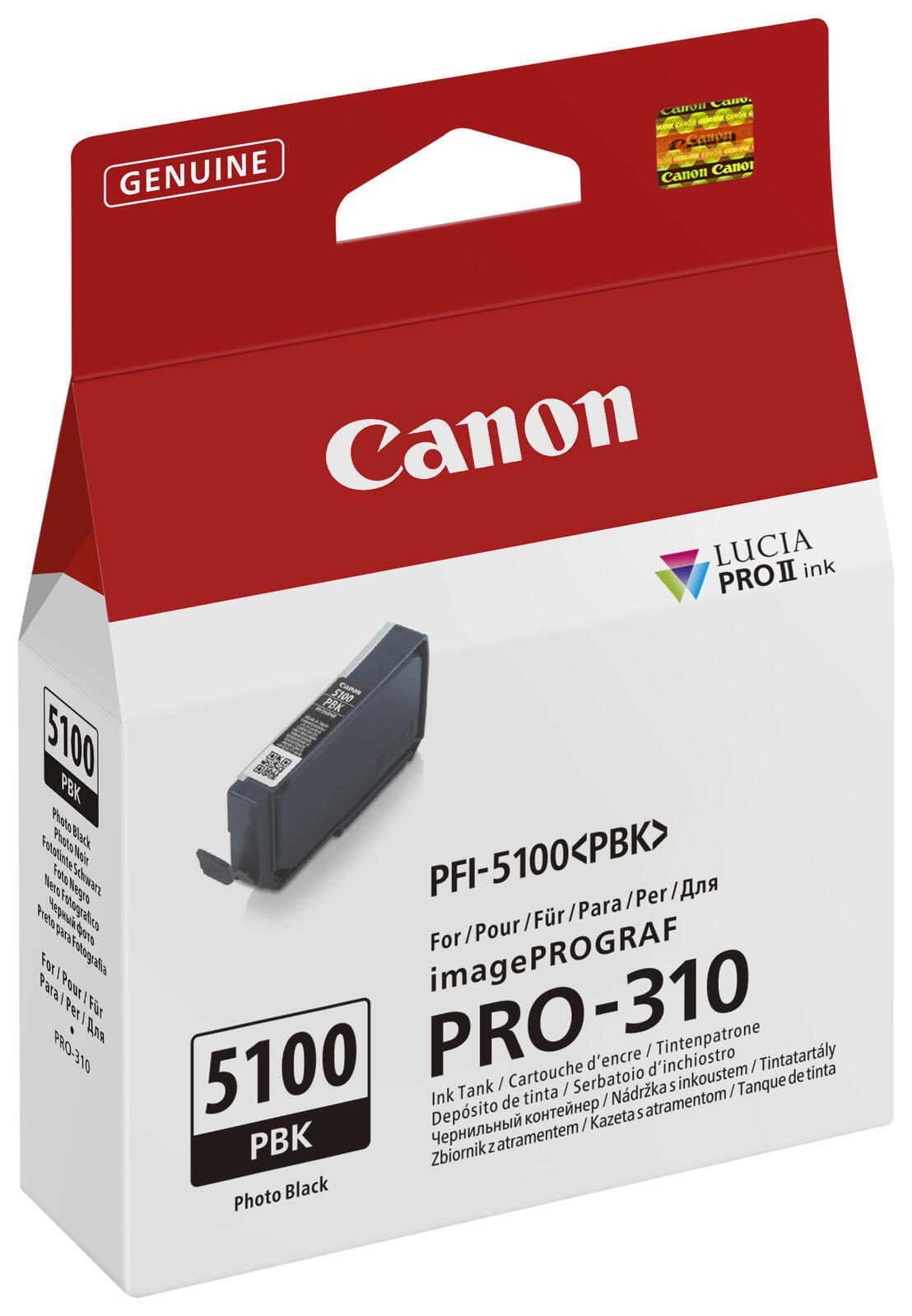 Canon Original PFI-5100 PBK Druckerpatrone - Foto schwarz 6952C001