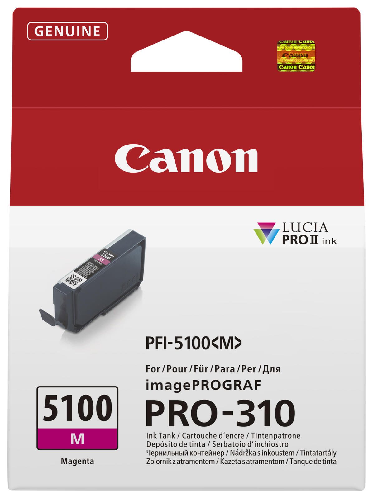Canon Original PFI-5100 Druckerpatronen - 10er Set Multipack C, M, Y, PBK, MBK, GY, PC, PM, R, CO