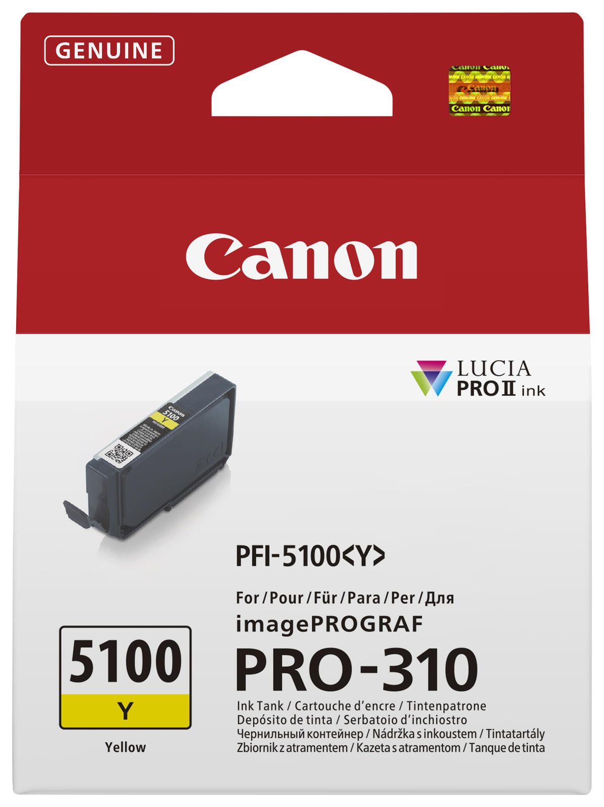 Canon Original PFI-5100 Druckerpatronen - 10er Set Multipack C, M, Y, PBK, MBK, GY, PC, PM, R, CO