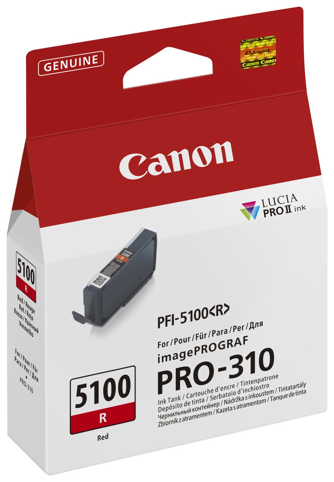 Canon Original PFI-5100 Rot Druckerpatrone - rot 6958C001