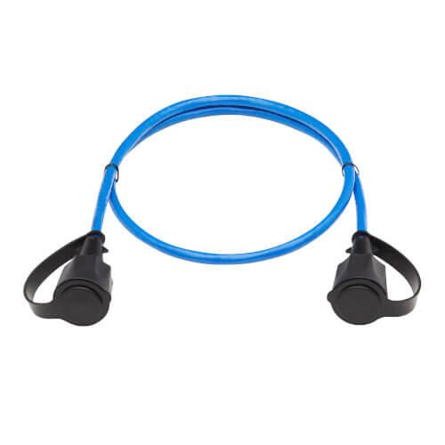 Eaton Tripp Lite Series Industrial Cat6 UTP Ethernet Kabel (RJ45 Stecker/Stecker), 100W PoE, CMR-LP, IP68, Blue, 3 ft. (