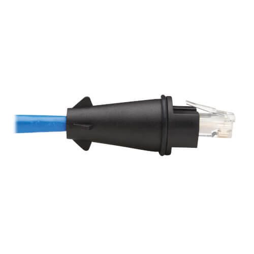 Eaton Tripp Lite Series Industrial Cat6 UTP Ethernet Kabel (RJ45 Stecker/Stecker), 100W PoE, CMR-LP, IP68, Blue, 10 ft.