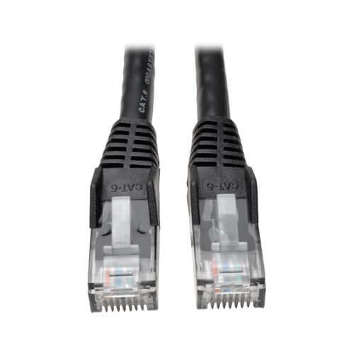 Eaton Tripp Lite Series Cat6 Gigabit Snagless Molded (UTP) Ethernet Kabel (RJ45 Stecker/Stecker), Schwarz, 5 ft. (1.52 m