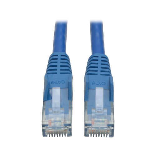 Eaton Tripp Lite Series Cat6 Gigabit Snagless Molded (UTP) Ethernet Kabel (RJ45 Stecker/Stecker), Blue, 6 ft. (1.83 m)