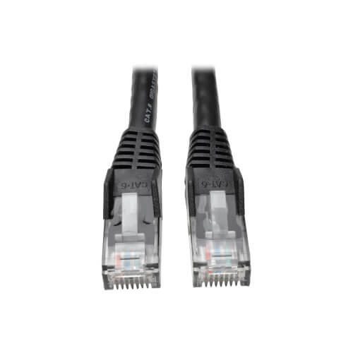 Eaton Tripp Lite Series Cat6 Gigabit Snagless Molded (UTP) Ethernet Kabel (RJ45 Stecker/Stecker), Schwarz, 7 ft. (2.13 m