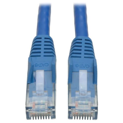 Eaton Tripp Lite Series Cat6 Gigabit Snagless Molded (UTP) Ethernet Kabel (RJ45 Stecker/Stecker), Blue, 7 ft. (2.13 m)
