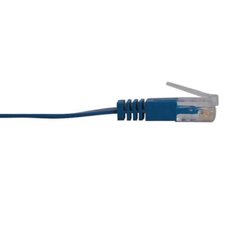 Eaton Tripp Lite Series Cat6 Gigabit Snagless Molded Flat (UTP) Ethernet Kabel (RJ45 Stecker/Stecker), Blue, 25 ft. (7.6