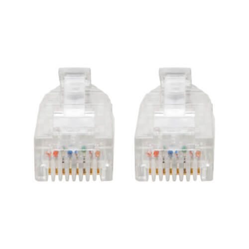 Eaton Tripp Lite Series Cat6 Gigabit Snagless Slim UTP Ethernet Kabel (RJ45 Stecker/Stecker), Schwarz, 1 ft. (0.31 m)