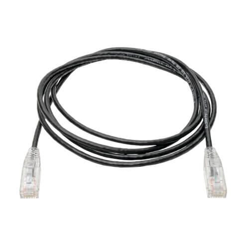 Eaton Tripp Lite Series Cat6 Gigabit Snagless Slim UTP Ethernet Kabel (RJ45 Stecker/Stecker), Schwarz, 5 ft. (1.52 m)