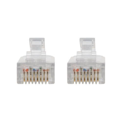 Eaton Tripp Lite Series Cat6 Gigabit Snagless Slim UTP Ethernet Kabel (RJ45 Stecker/Stecker), Blue, 6-in. (15.24 cm)