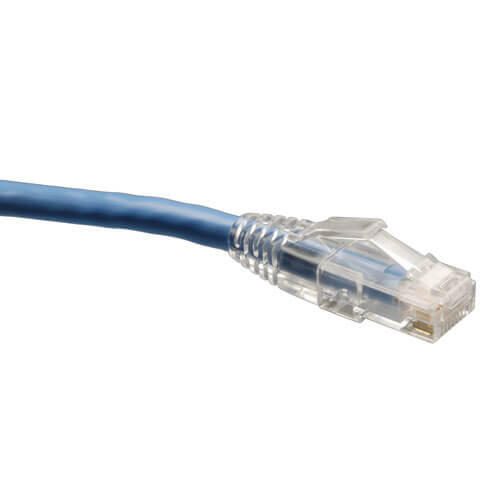 Eaton Tripp Lite Series Cat6 Gigabit Solid Conduczur Snagless UTP Ethernet Kabel (RJ45 Stecker/Stecker), Blue, 200 ft. (