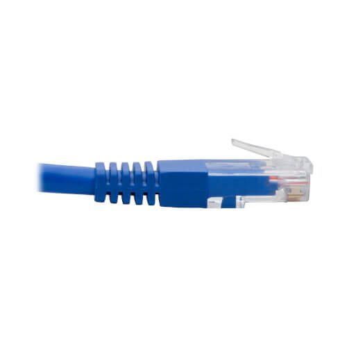 Eaton Tripp Lite Series Right-Angle Cat6 Gigabit Molded UTP Ethernet Kabel (RJ45 Right-Angle M zu RJ45 M), Blue, 1 ft. (