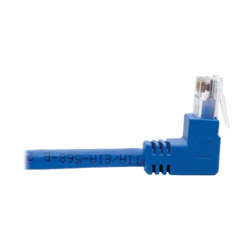 Eaton Tripp Lite Series Up/Down-Angle Cat6 Gigabit Molded UTP Ethernet Kabel (RJ45 Up-Angle M zu RJ45 Down-Angle M), Blu