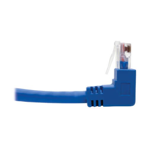 Eaton Tripp Lite Series Up/Down-Angle Cat6 Gigabit Molded UTP Ethernet Kabel (RJ45 Up-Angle M zu RJ45 Down-Angle M), Blu