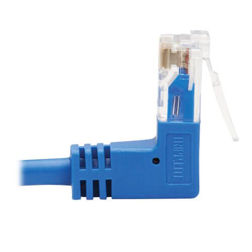 Eaton Tripp Lite Series Up/Down-Angle Cat6 Gigabit Molded Slim UTP Ethernet Kabel (RJ45 Up-Angle M zu RJ45 Down-Angle M)