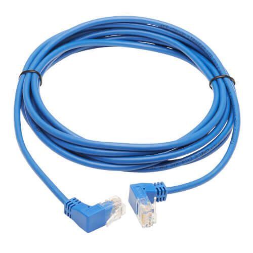 Eaton Tripp Lite Series Up/Down-Angle Cat6 Gigabit Molded Slim UTP Ethernet Kabel (RJ45 Up-Angle M zu RJ45 Down-Angle M)